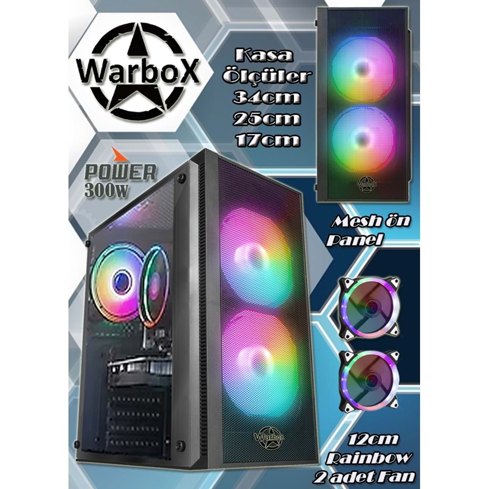 WarboX Rott 16gb Ram X5650 İşlemci 256gb SSD R7 240-4gb E.kartı 22