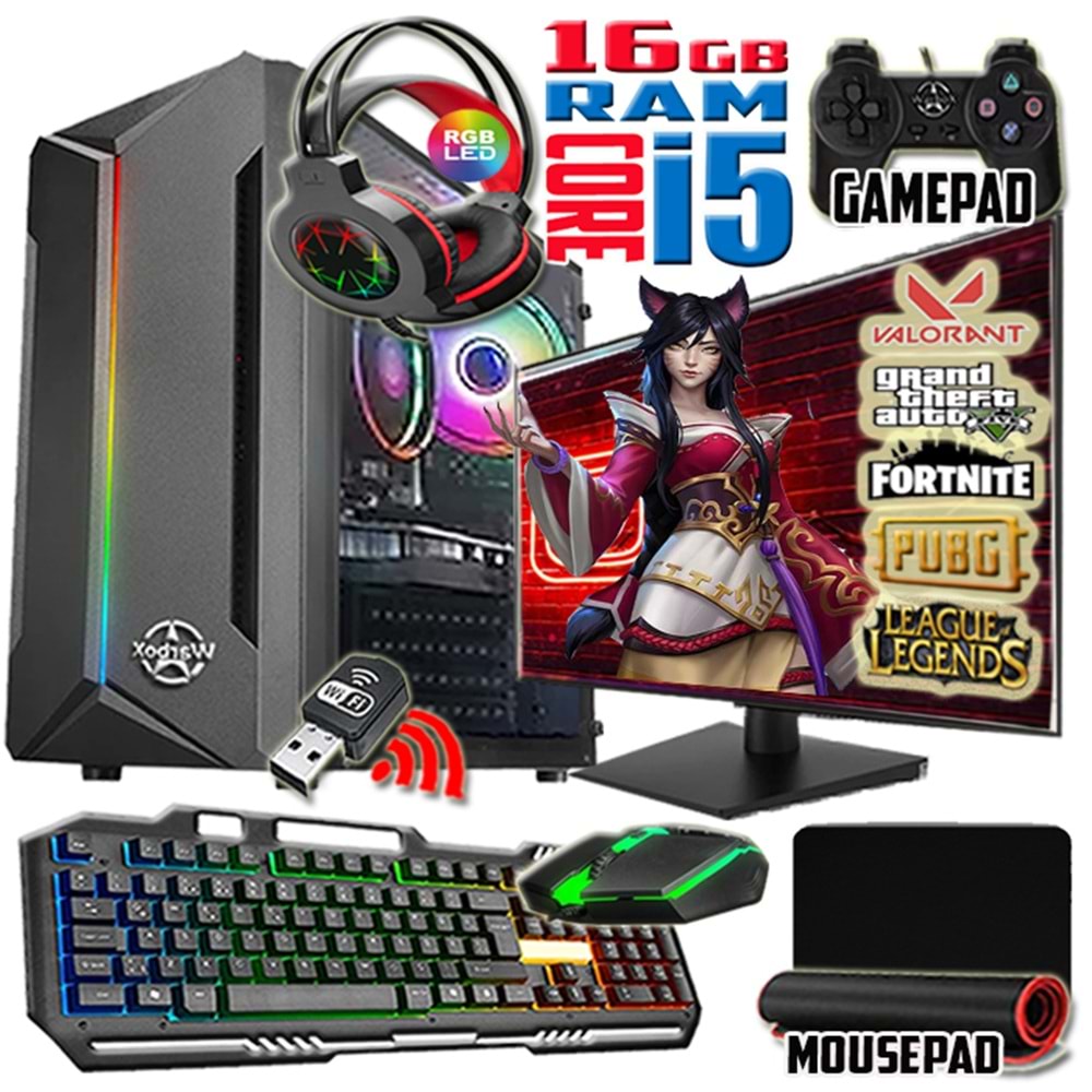 WarboX BLADE i5 Turbo:3.20ghz 16gb Ram 250gb Ssd 250gb Hdd R7 240 4gb E.kartı 20