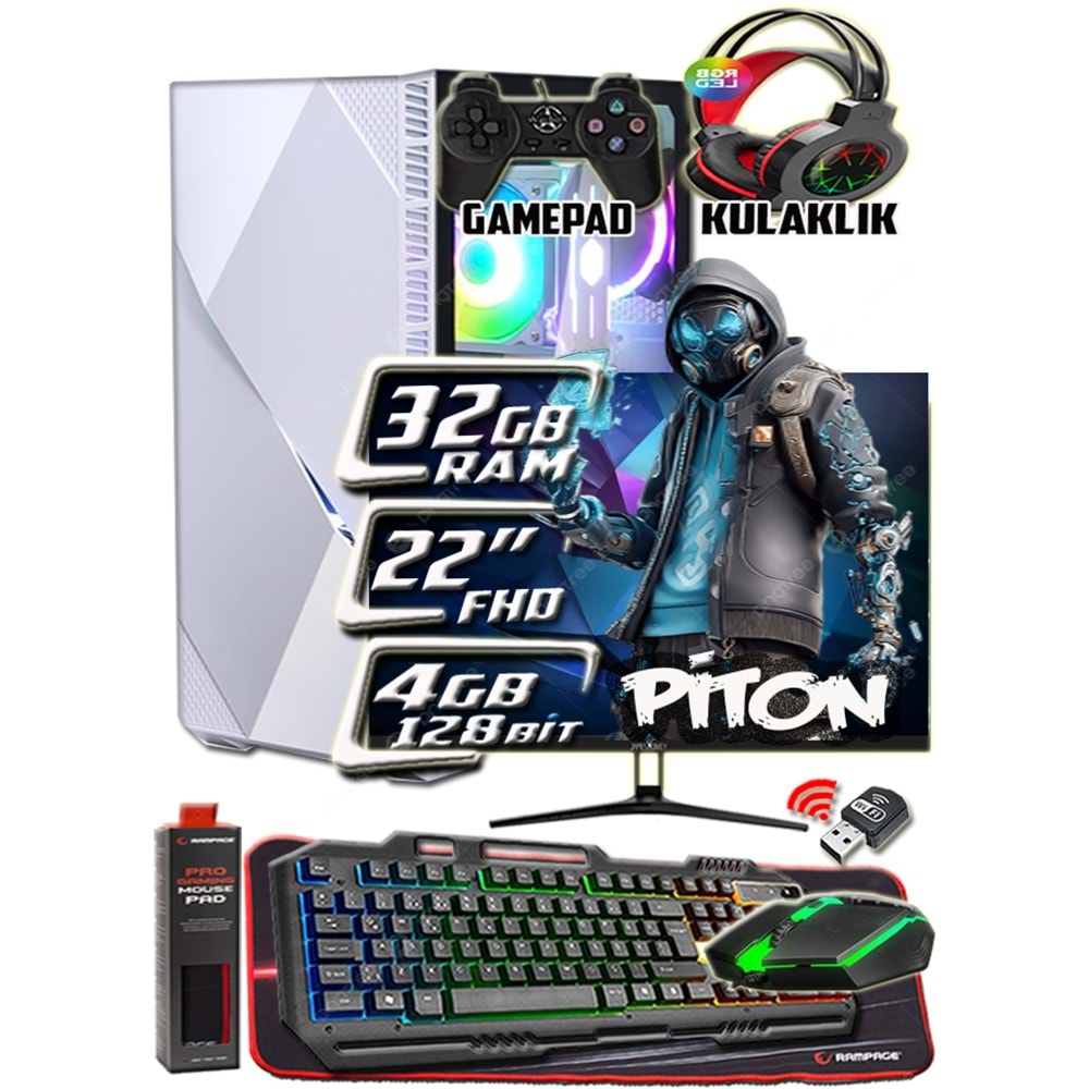 WarboX Piton i5 4570s 32gb Ram 256gb Ssd 250gb Hdd R7 240-4gb E.kartı 22