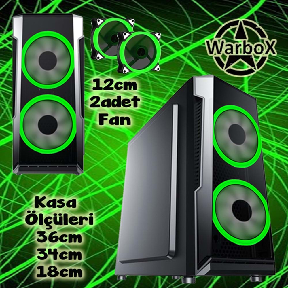 WarboX MAMBA İntel-i5 Turbo:3.90ghz 16gb Ram 250gb Ssd 250gb Hdd R7 240-4gb E.kartı 24