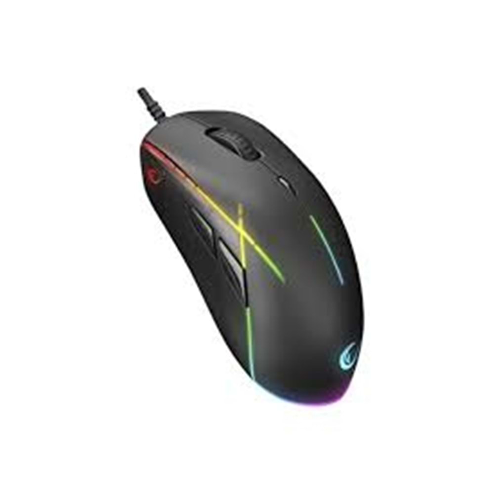 Rampage SMX-R115 GEAR-X 6400dpi RGB Işıklı 9 Adet Makro Tuşlu Gaming Oyuncu Mouse