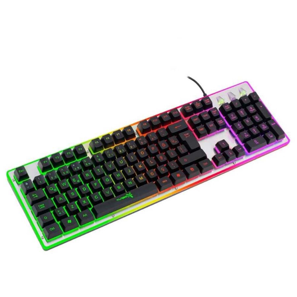 Turbox Tr-K5 Işıklı Metal Kasa Usb Kablolu Mekanik Hisli Gaming Klavye