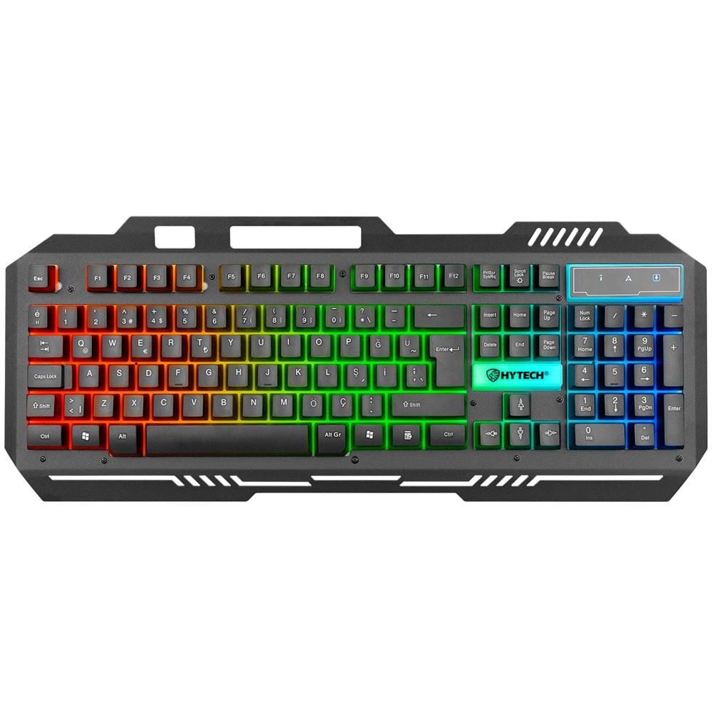 Hytech Hkm-x86 Quın Siyah Usb Gökkuşağı Zemin Aydınlatmalı Gaming Oyuncu Klavye Mouse Set