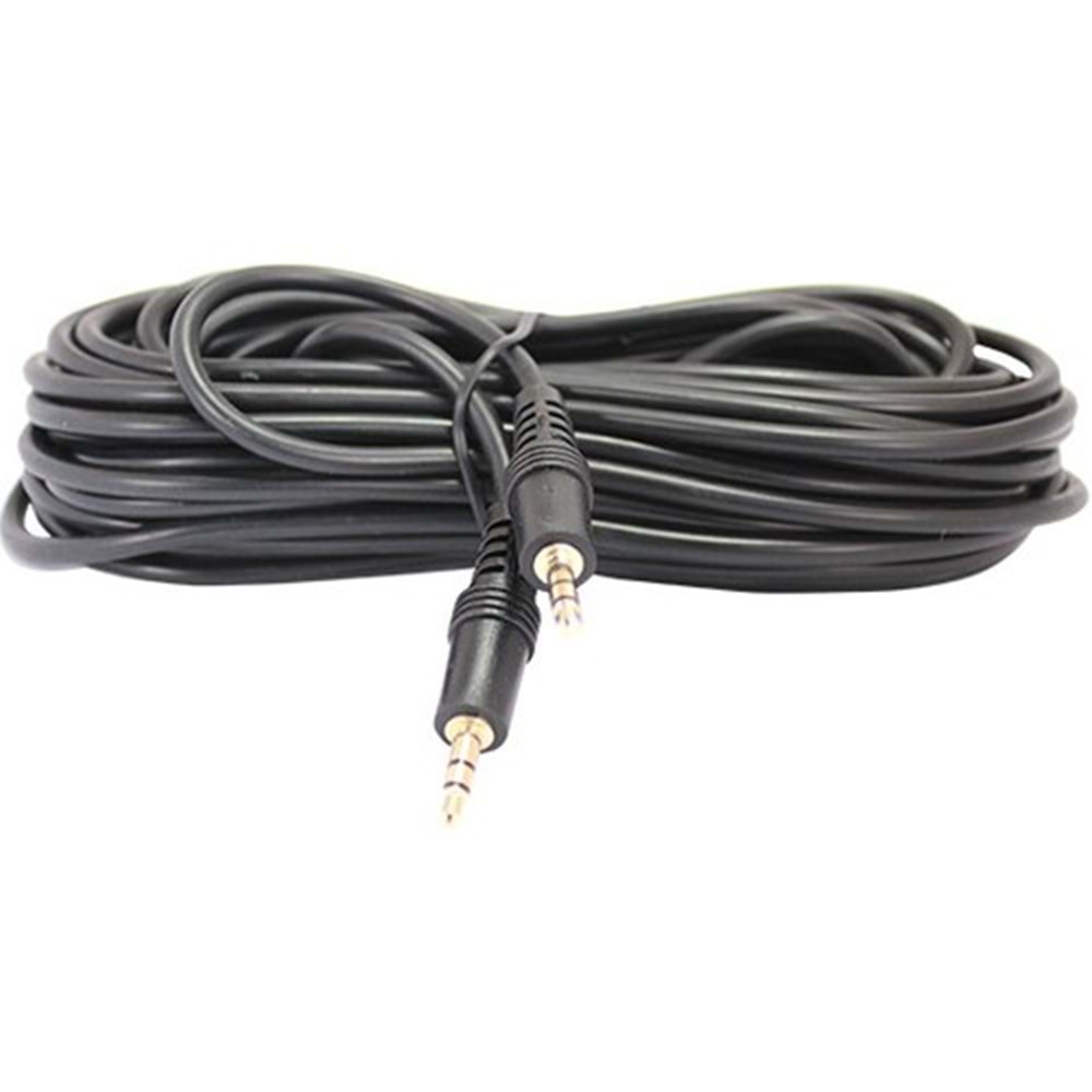 Hadron HN4425 AUX Kablo Sarı Uç Erkek/Erkek 5 Metre Stereo Kablo