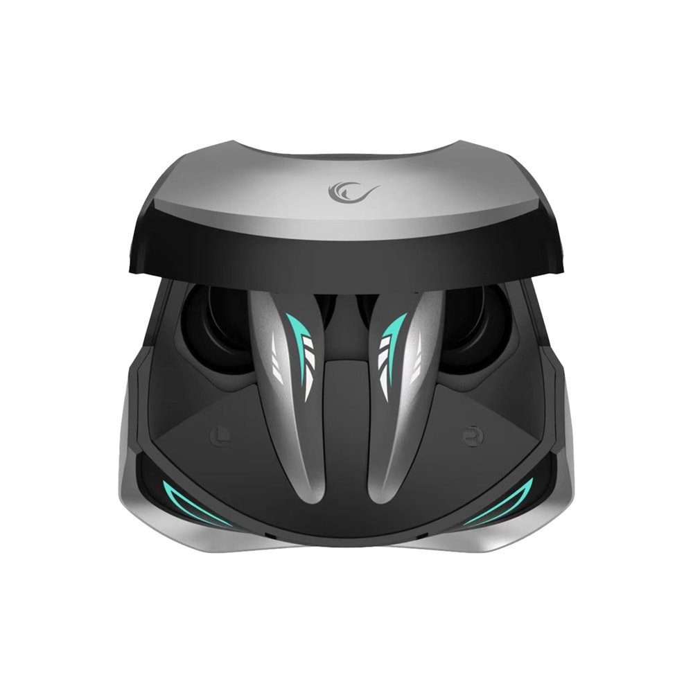 Rampage Clutch T01 Siyah/Gümüş 4 Mikrofonlu ENC+ANC Oyuncu Bluetooth V5.3 TWS Gerçek Kablosuz Kulaklık