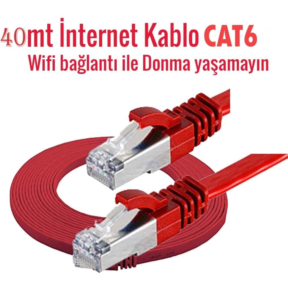 To CDNW40 Cat6 Patch Kablo 40 Metre İnternet kablosu