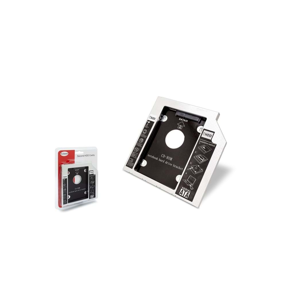 Hadron HDX1754 Hdd Caddy 12.7mm Laptop 2.5 Hdd Kalın Kızak