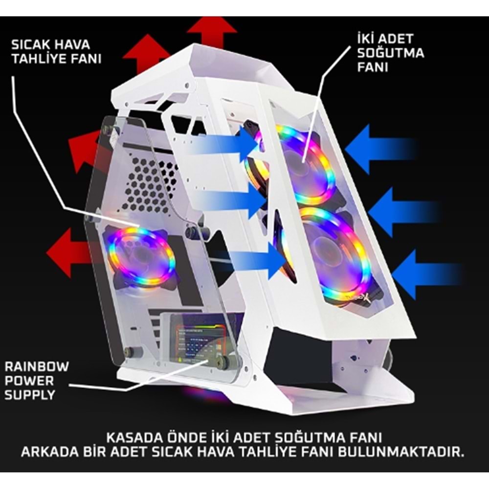 Turbox LK-04 Gaming Robotik Siyah Boş Kasa