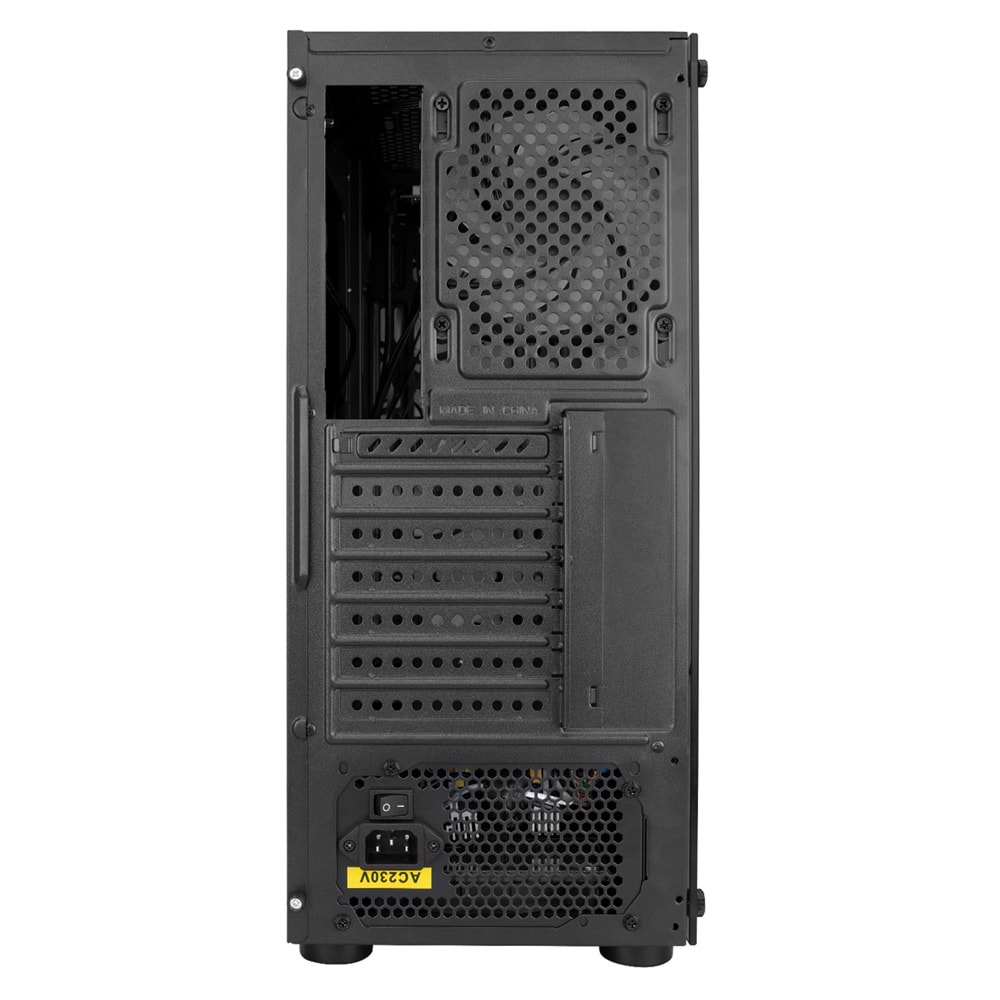 Rampage REDSKY RGB 4*12cm RGB Fan Temperli Camlı Mid-T Gaming Oyuncu Kasası