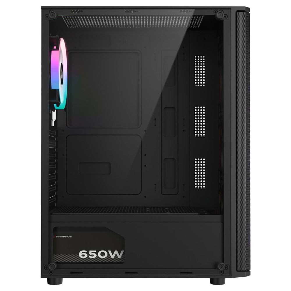 Rampage HELIOS Siyah 4*12cm Rainbow ATX Mid-T Gaming Oyuncu Kasası