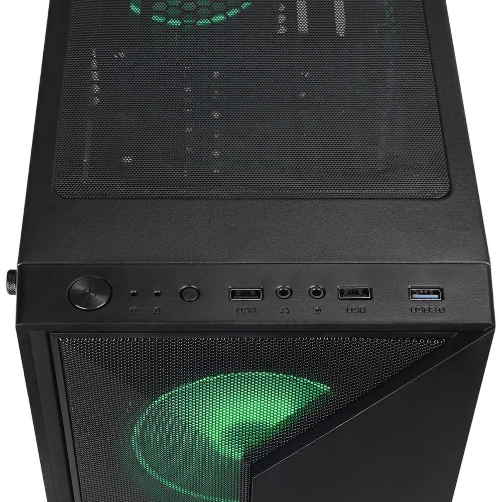 Rampage TRIANGLE 4*12cm Auto RGB Fan Tempered Glass ATX Mid-T Gaming Oyuncu Kasası