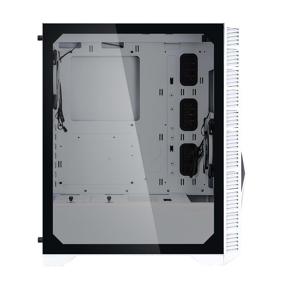 Zalman Z3 ICEBERG WHITE Beyaz 2*12cm ARGB Fan Temperli Camlı Mid-T Gaming Oyuncu Kasası