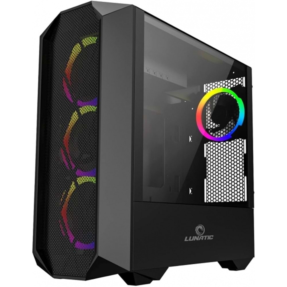 Orkinos Mesh Panel Dikey Ekran Kartı Takılabilen 4 RGB Fanlı ATX Bilgisayar Kasası
