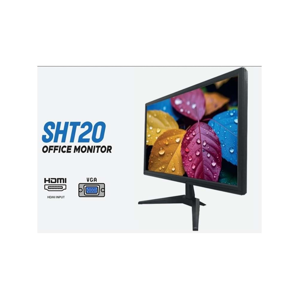 Shiftech SHT20 20” LED Monitör 75 Hz 5 ms Full HD HDMI VGA Siyah ( 2 Yıl Garanti)