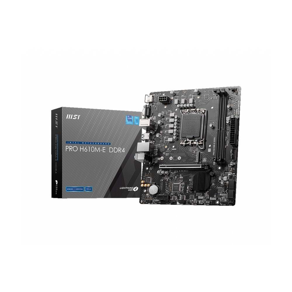 MSI Pro H610M-E Intel LGA1700 DDR4 Micro ATX Anakart