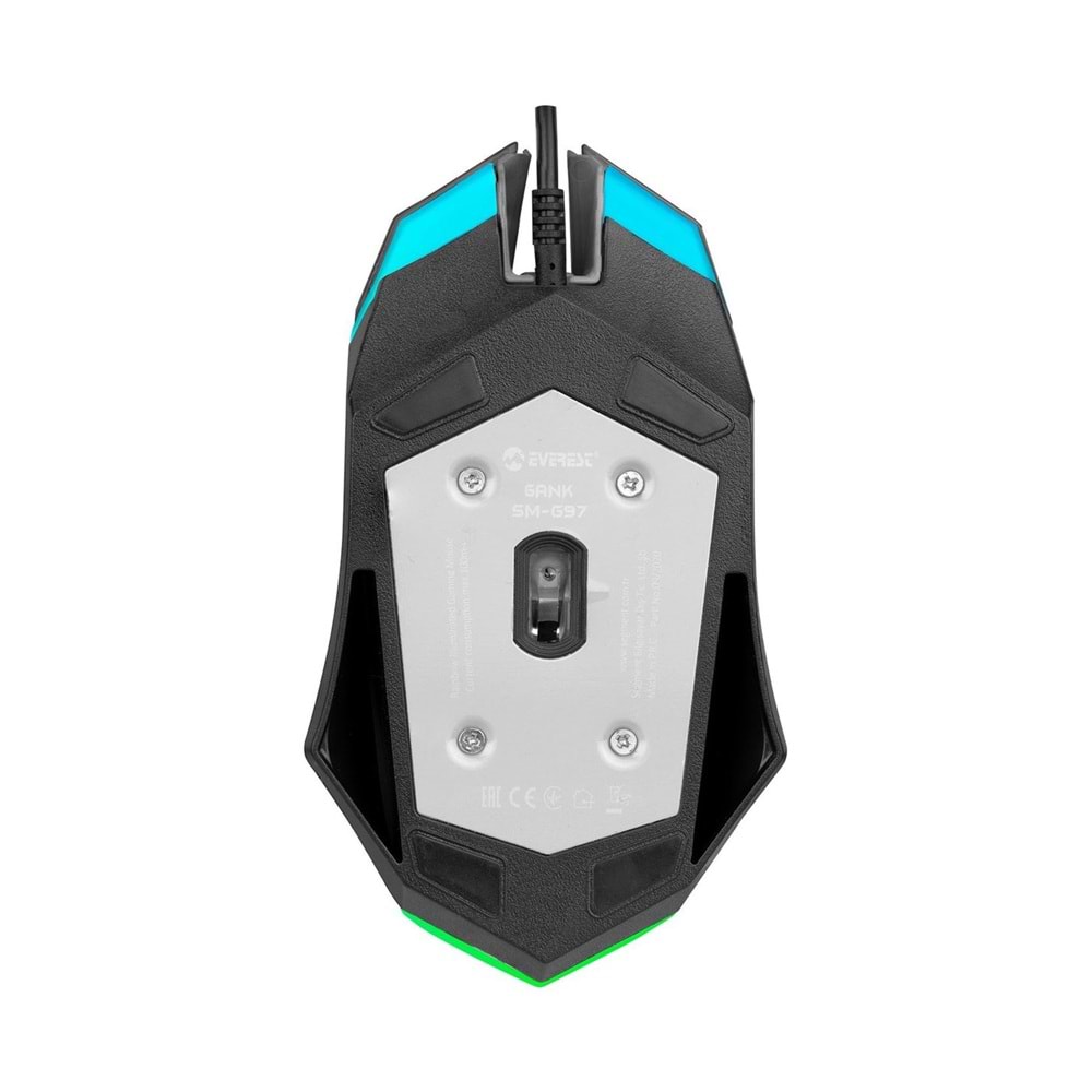Everest SM-G97 GANK Usb Siyah Rainbow Aydınlatmalı Gaming Oyuncu Mouse