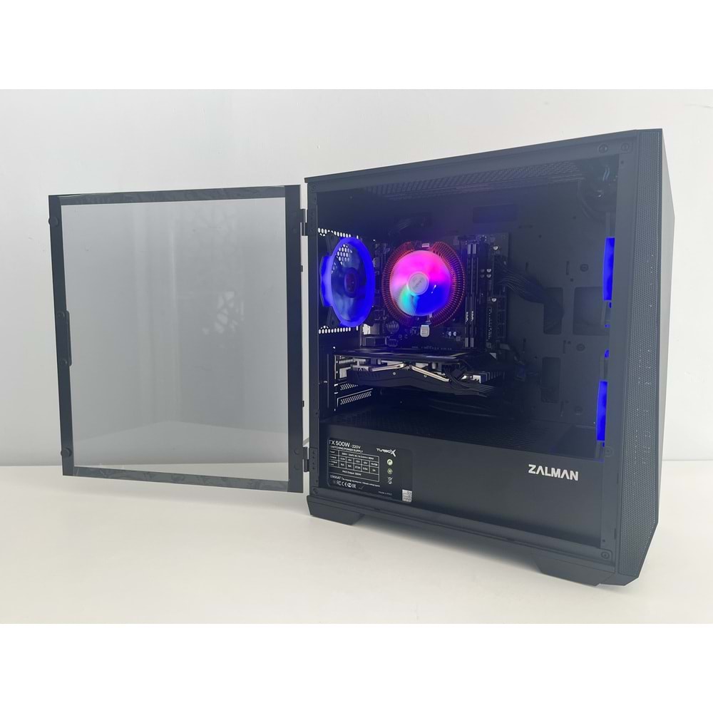 Ryzen 5 1600 Turbo:3.60ghz 16Gb Ddr4 Ram 256Gb NVME Ssd + 500Gb Hdd AMD RX 580 DDR5 8gb 256bit E.Kartı RGB Gaming Bilgisayar ( 2 Yıl Garanti )