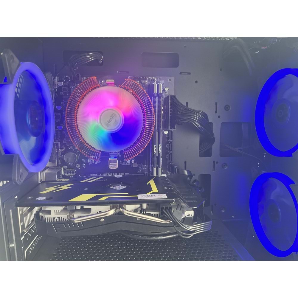 Ryzen 5 1600 Turbo:3.60ghz 16Gb Ddr4 Ram 256Gb NVME Ssd + 500Gb Hdd AMD RX 580 DDR5 8gb 256bit E.Kartı RGB Gaming Bilgisayar ( 2 Yıl Garanti )