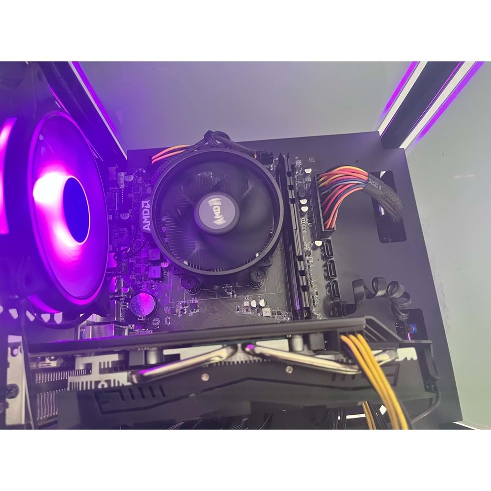 Ryzen 5 2600 Turbo:3.90ghz 16Gb Ddr4 Ram 256Gb NVME Ssd + 500Gb Hdd AMD RX 580 DDR5 8gb 256bit E.Kartı RGB Gaming Bilgisayar ( 2 Yıl Garanti )