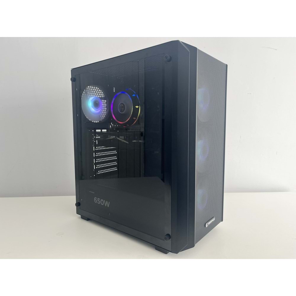 İntel İ3 12100f Turbo:4.30ghz 16Gb Ddr4 Ram 512Gb NVME Ssd AMD RX 580 DDR5 8gb 256bit E.Kartı Gigabyte H610 650W PSU RGB Gaming Bilgisayar ( 2 Yıl Garanti )