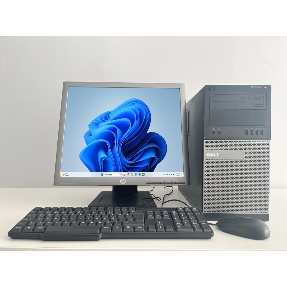 Dell Optiplex 790 Tower / İ3-3320- 3.30ghz / 8Gb Ddr3 /128Gb SSD+250Gb HDD /2. EL BİLGİSAYAR / Hp Ips Pıvot 19