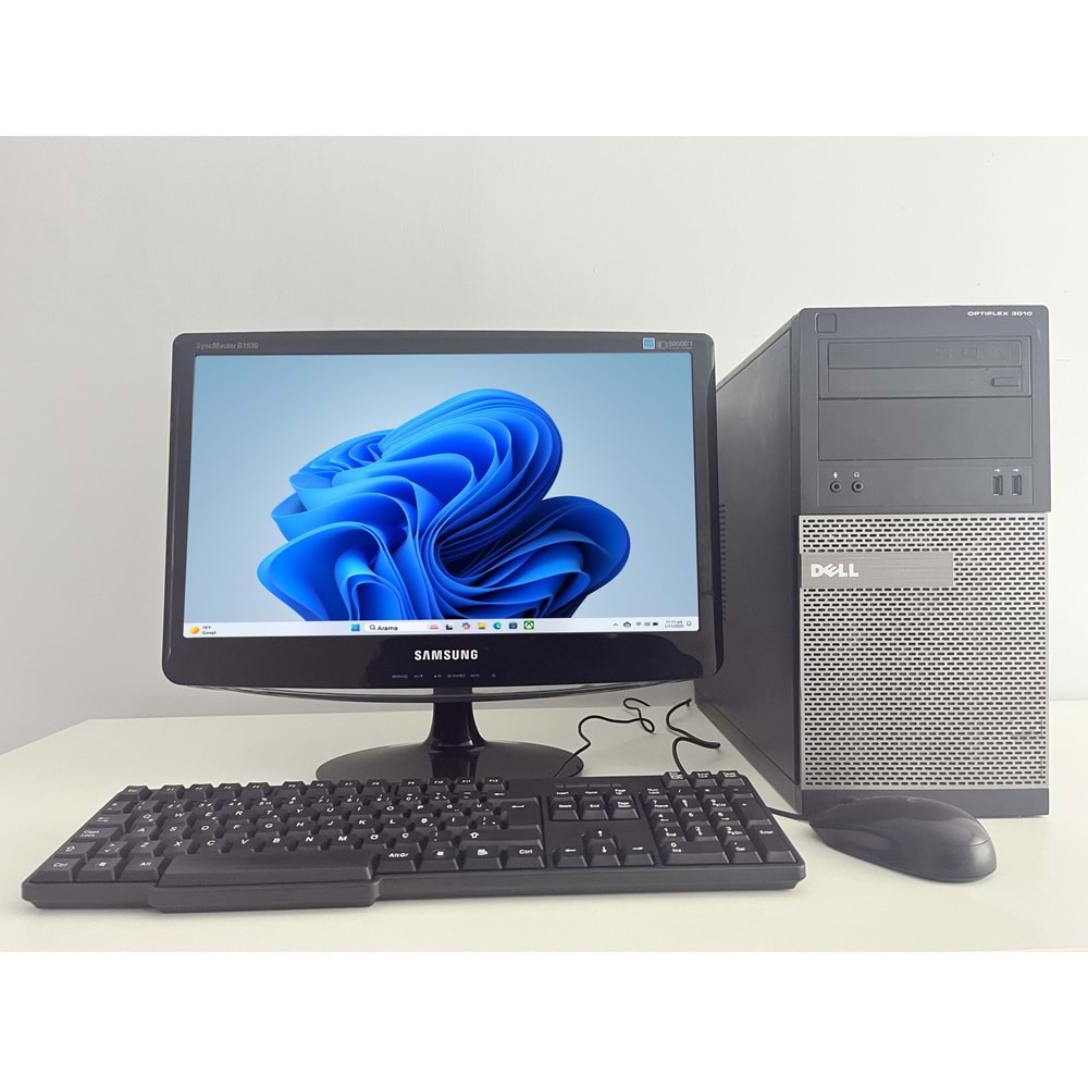 Dell Optiplex 3010 Tower / i5-4570s 3.60Ghz / 8Gb Ddr3 /128Gb SSD+120Gb HDD / 2. EL BİLGİSAYAR / Samsung 19