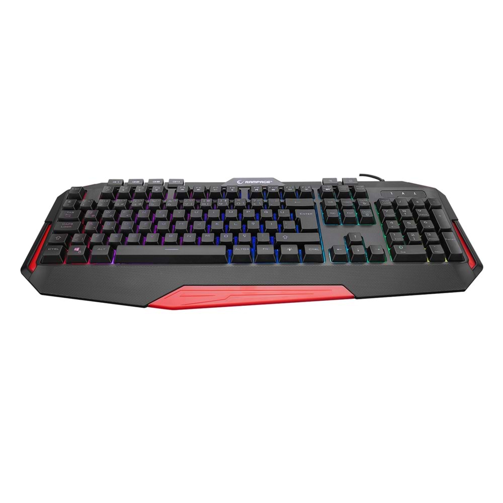 Rampage KB-RX7 ALPOR PRO Siyah USB RGB Aydınlatmalı Q Gaming Oyuncu Klavyesi