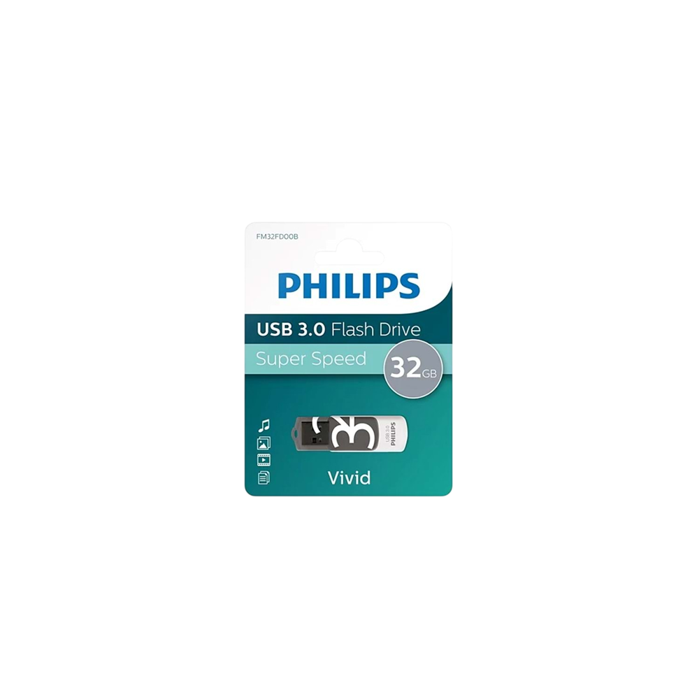 Philips USB 3.0 32GB Vivid Gölge Grisi