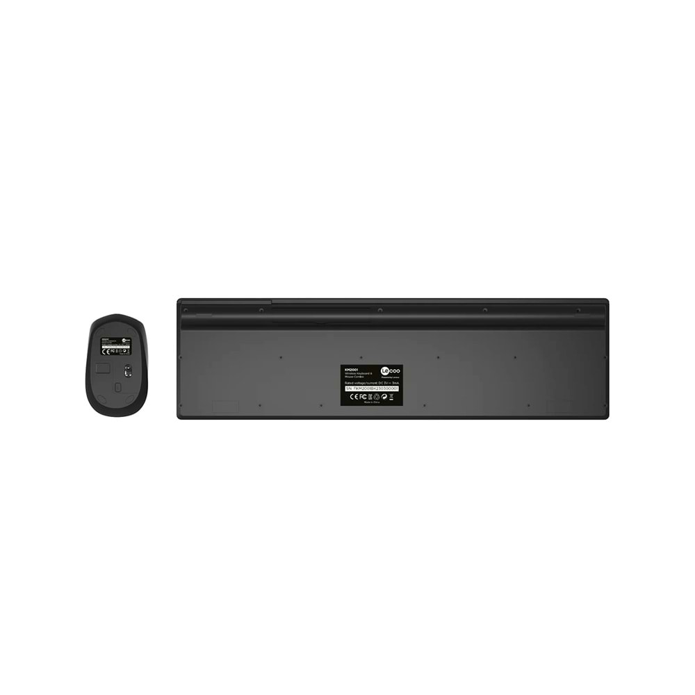 Lecoo KM2001 Kablosuz Türkçe Q Klavye & Mouse Set Siyah