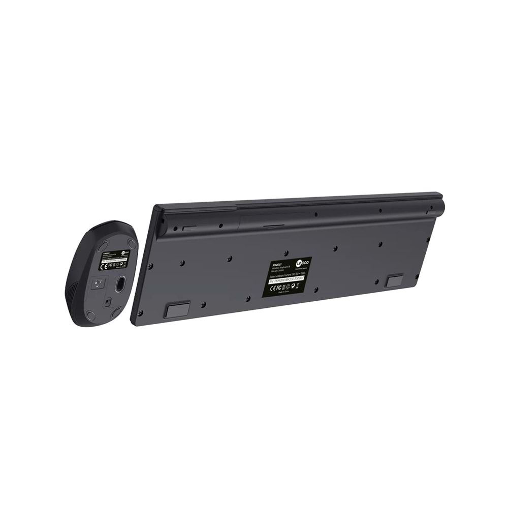 Lecoo KM2001 Kablosuz Türkçe Q Klavye & Mouse Set Siyah