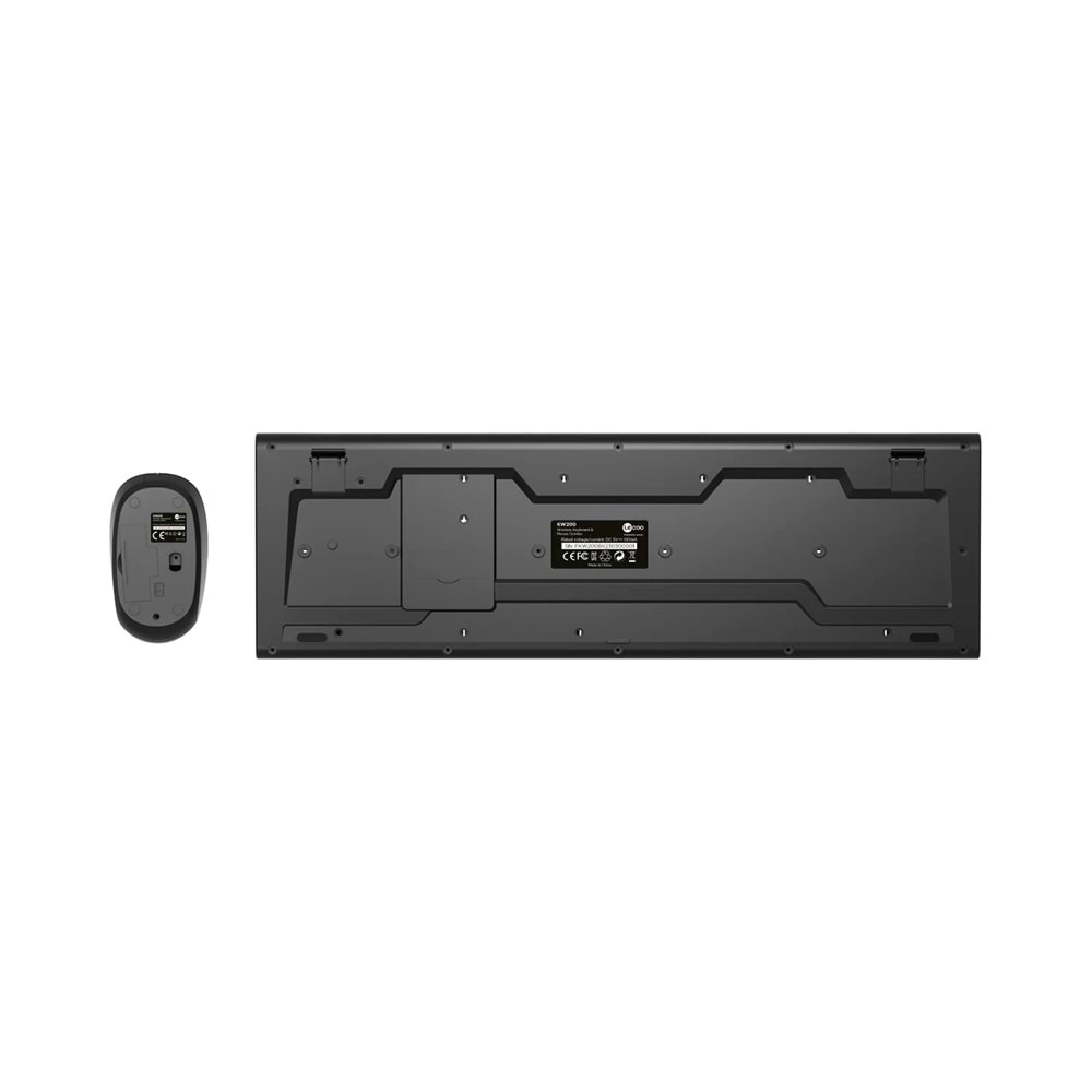 Lecoo KW200 Kablosuz Türkçe Q Klavye & Mouse Set Siyah