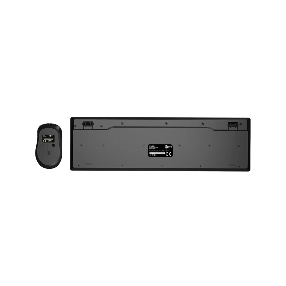 Lecoo KW201 Kablosuz Türkçe Q Klavye & Mouse Set Siyah