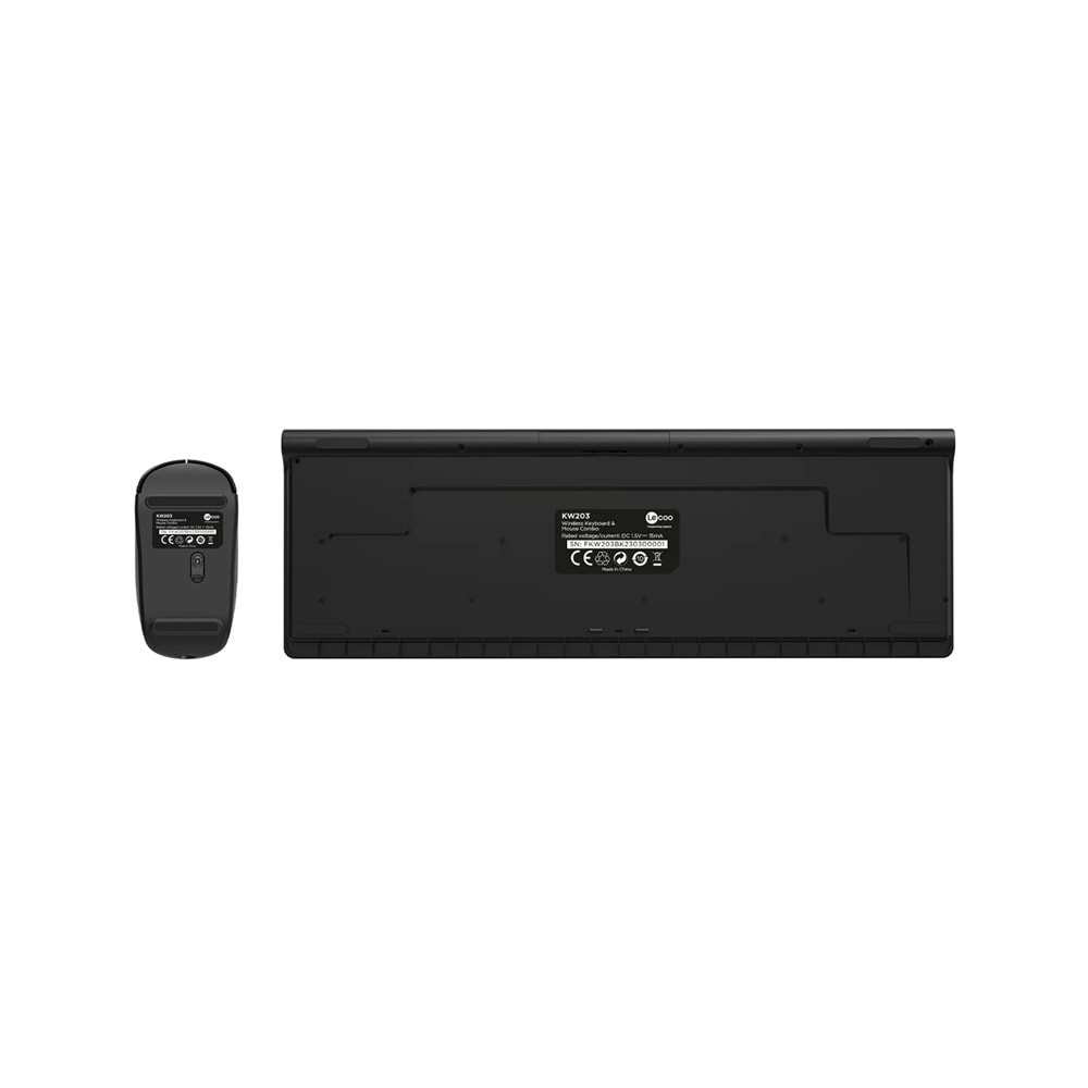 Lecoo KW203 Kablosuz Türkçe Q Klavye & Mouse Set Siyah