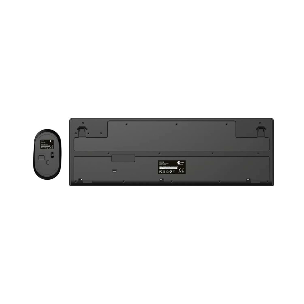 Lecoo KW210 Kablosuz Türkçe Q Klavye & Mouse Set Siyah
