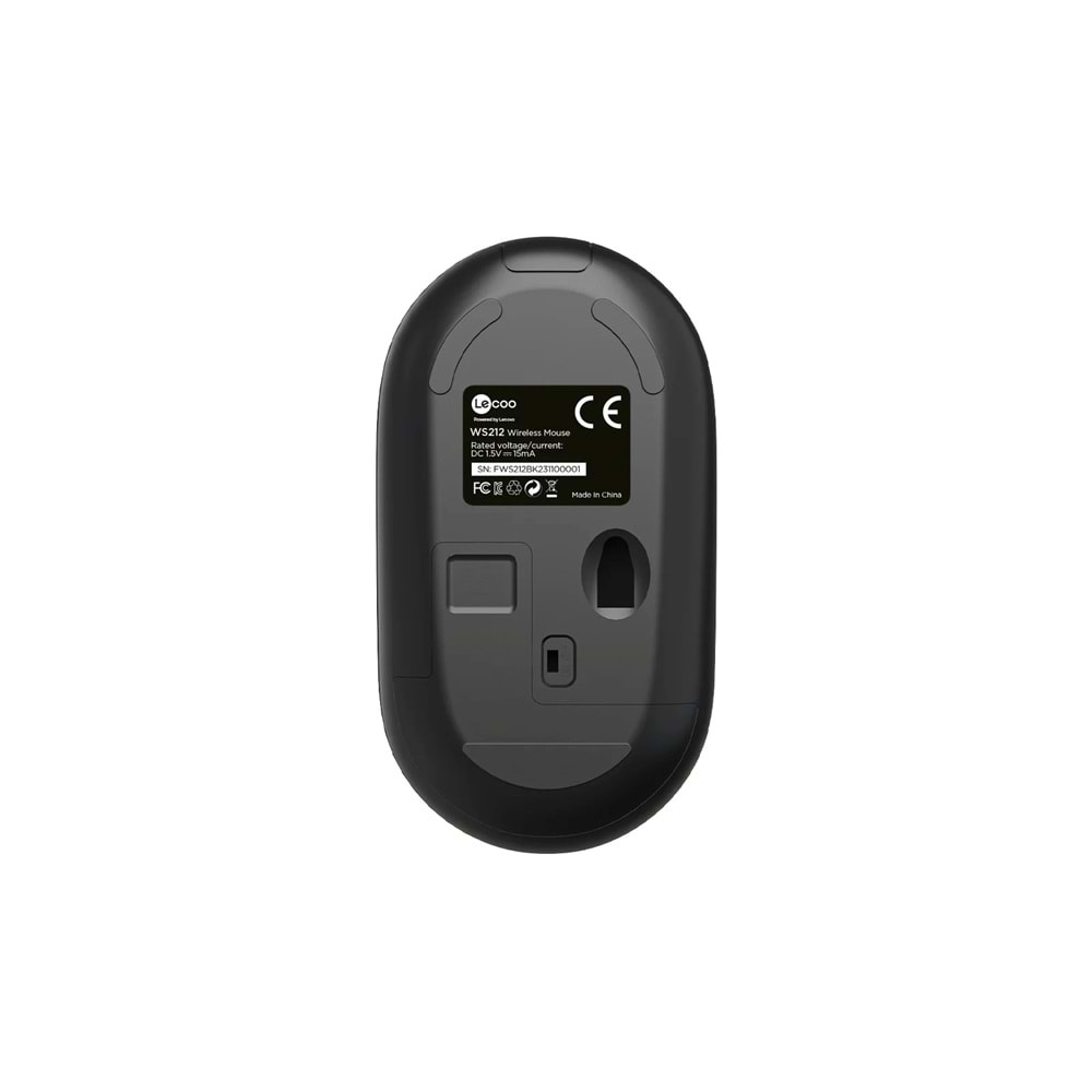 Lecoo WS212 Kablosuz 1600DPI 4 Tuşlu Optik Mouse Siyah