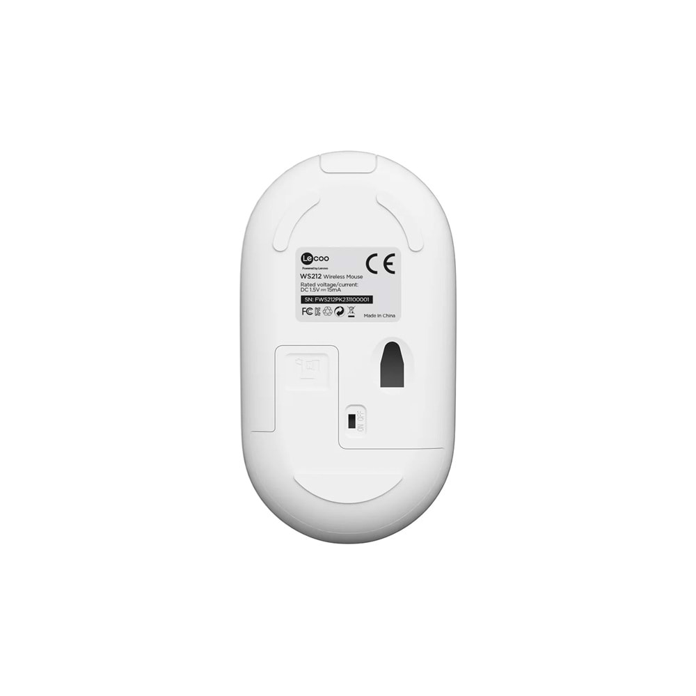 Lecoo WS212 Kablosuz 1600DPI 4 Tuşlu Optik Mouse Beyaz & Pembe
