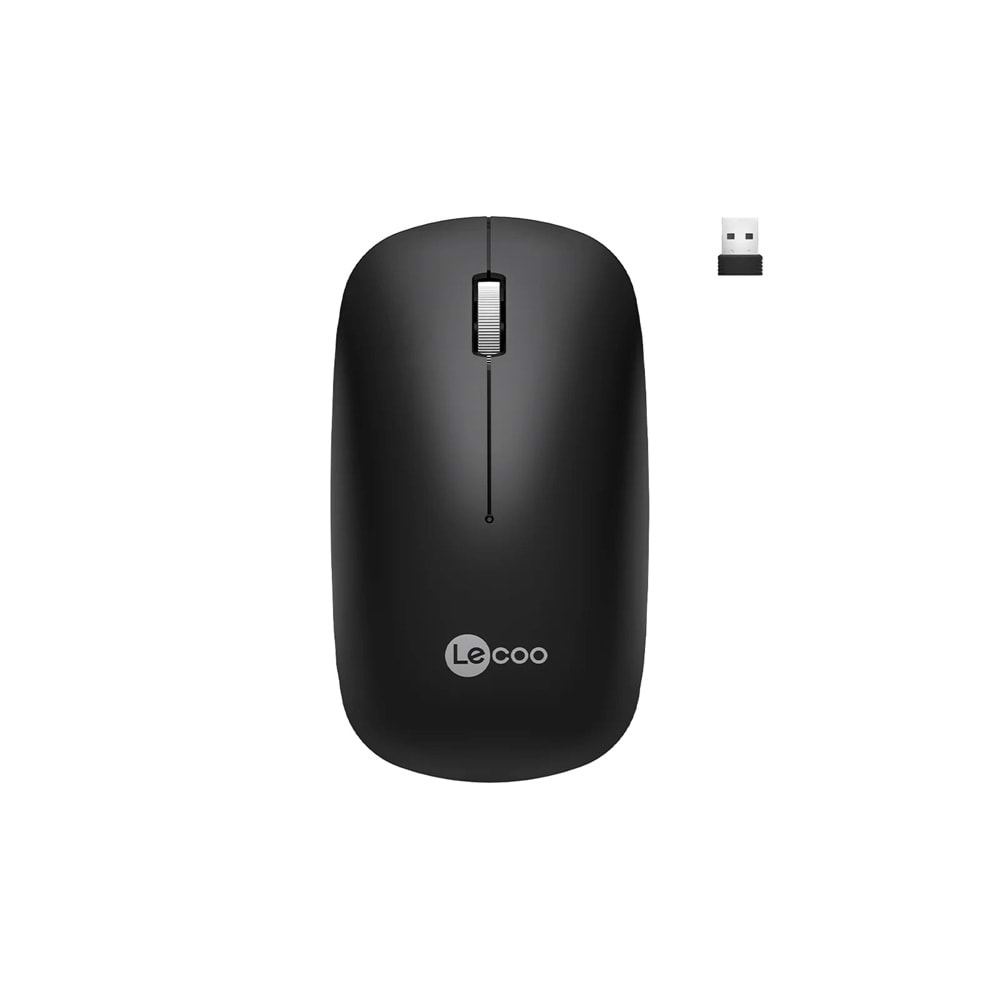 Lecoo WS214 Kablosuz 1200DPI 3 Tuşlu Optik Mouse Siyah