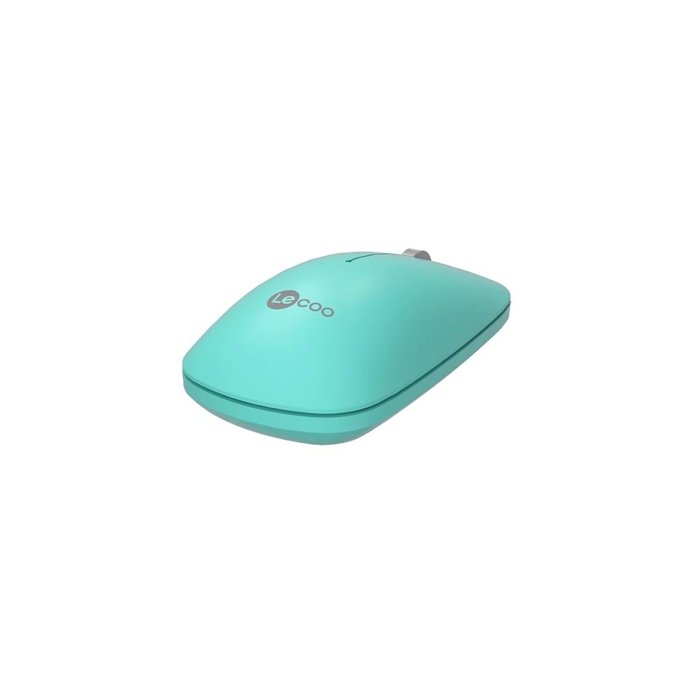 Lecoo WS214 Kablosuz 1200DPI 3 Tuşlu Optik Mouse Turkuaz