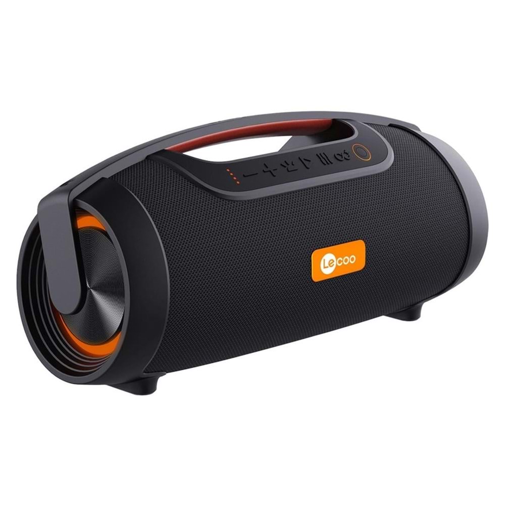 Lecoo DS151 Boombox RGB Bluetooth 5.0 Stereo 80W TWS IPX5 Taşınabilir Hoparlör Siyah
