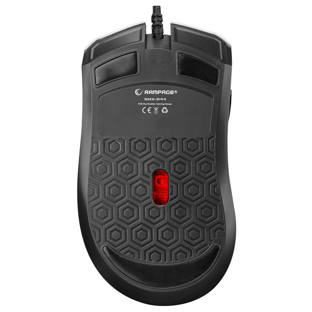 Rampage SMX-R44 V2 Makrolu Beyaz 12800 DPI RGB Ledli 80 Million Huano Switch Gaming Oyuncu Mouse