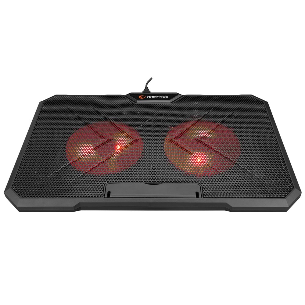 Addison Rampage AD-RC12 CLAW Siyah 2 Fan 2 USB RGB Işıklı 15-17 Notebook Soğutucu Stand