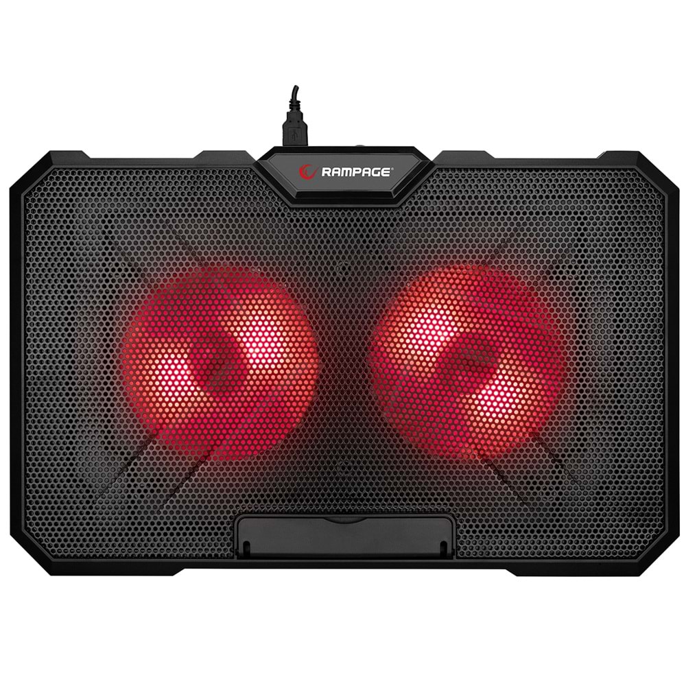 Addison Rampage AD-RC12 CLAW Siyah 2 Fan 2 USB RGB Işıklı 15-17 Notebook Soğutucu Stand