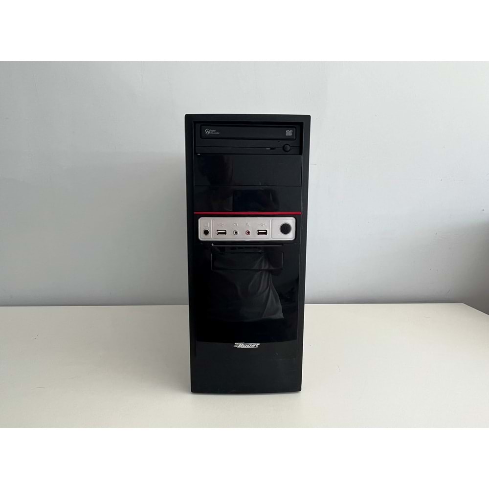 Power Boost ATX Mid Tower Siyah Boş Bilgisayar Kasası