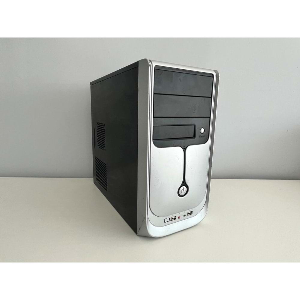 OEM Boş Bilgisayar Kasası ATX Mid Tower Siyah/Gümüş boş kasa