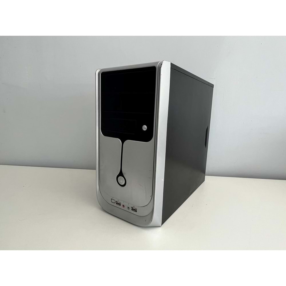 OEM Boş Bilgisayar Kasası ATX Mid Tower Siyah/Gümüş boş kasa