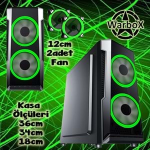 WarboX MAMBA İntel-i5 Turbo:3.90ghz 16gb Ram 250gb Ssd 250gb Hdd R7 240-4gb E.kartı 24