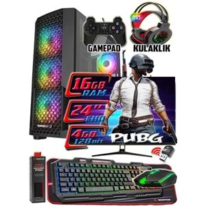 WarboX PUBG 8GB Ekran Kartı Rx580 DDR5 i5 3350p 16gb Ram 256gb Ssd 250gb Hdd 24