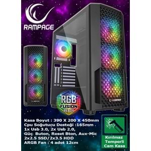 WarboX PUBG 8GB Ekran Kartı Rx580 DDR5 i5 3350p 16gb Ram 256gb Ssd 250gb Hdd 24