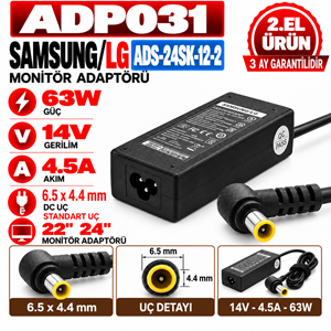 Samsung/LG ADS-24SK-12-2 63W 14V 4.5A 6.5*4.4mm 2.EL 22