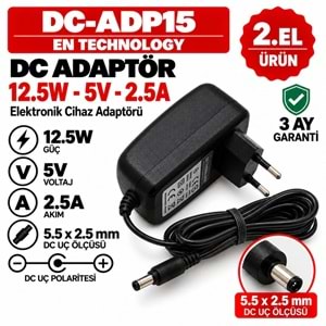 ADAPTOR NC 1005 PS0400-DY - 5W - 5V - 1A / 5.5 × 2.0 mm - 2.El Switch Adaptörü